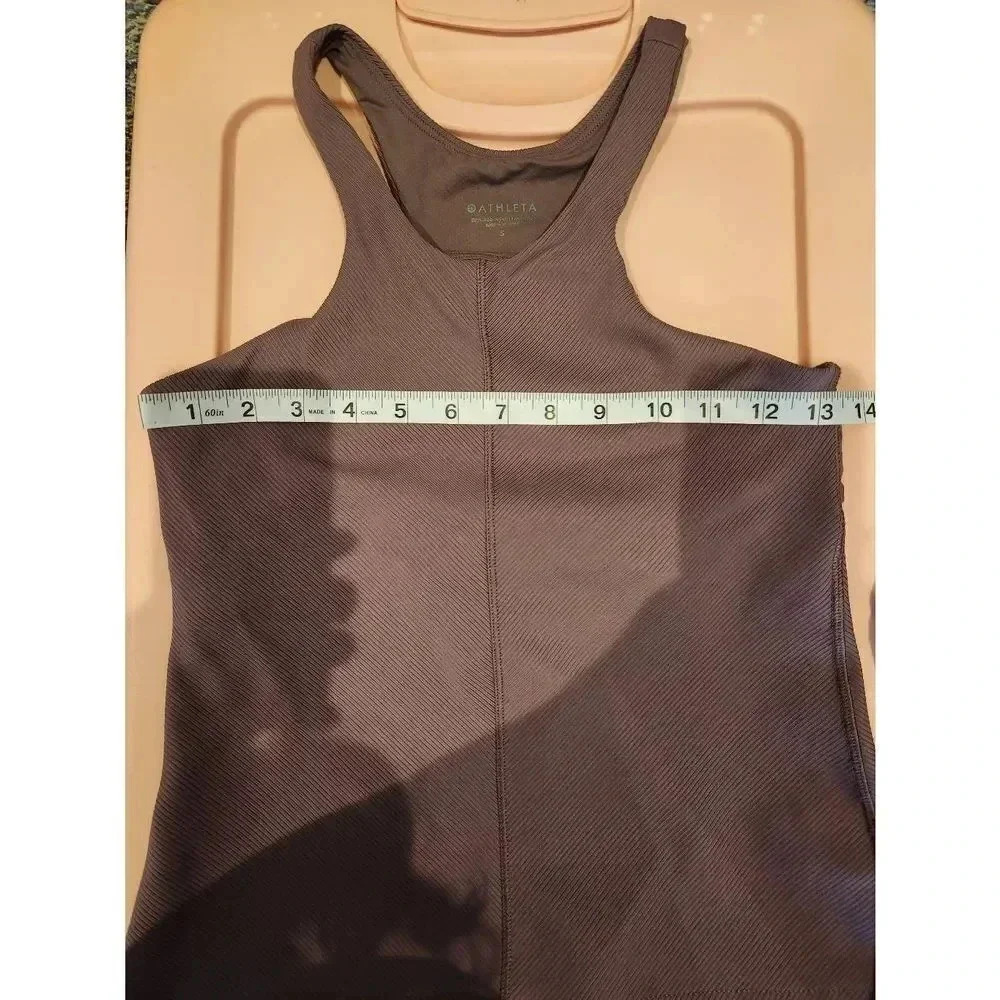 Athleta High Neck Tank Top Mauve Purple Size Small. - Picture 5 of 6